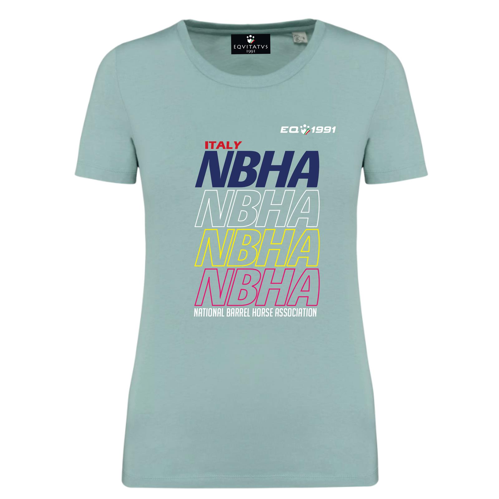 Foto principale T-Shirt Equitazione Donna Fly Nbha Acquamarina