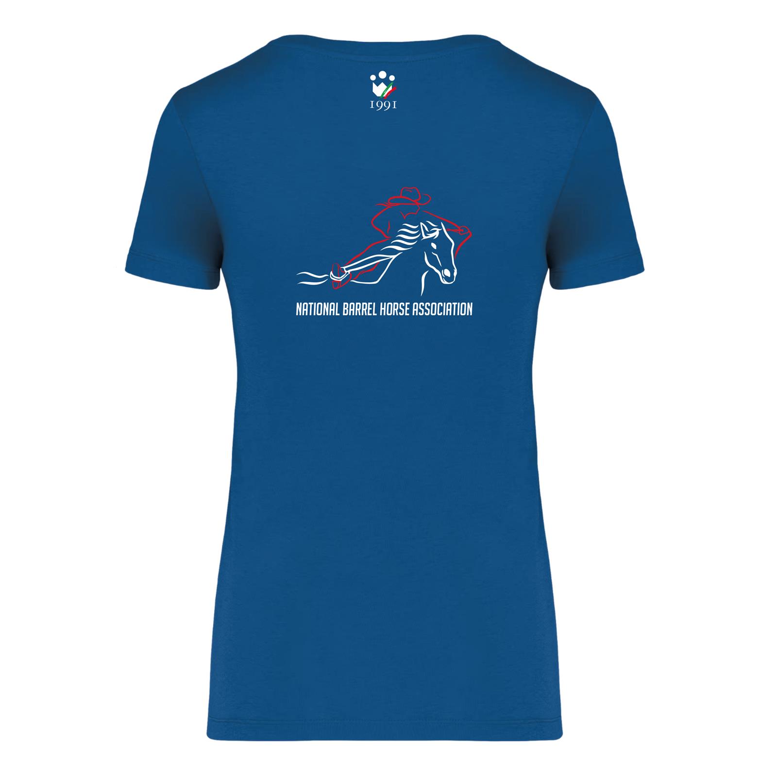 Foto 1 T-Shirt Equitazione Donna Fly Nbha Blu Royal