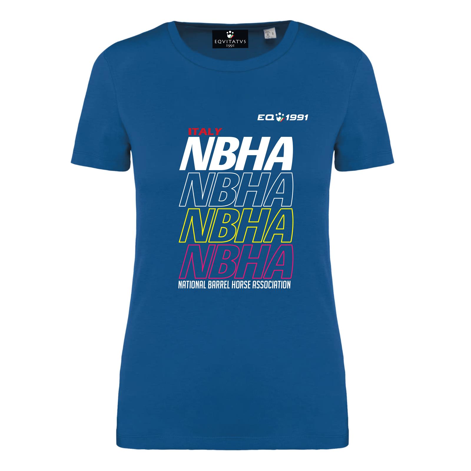 Foto principale T-Shirt Equitazione Donna Fly Nbha Blu Royal