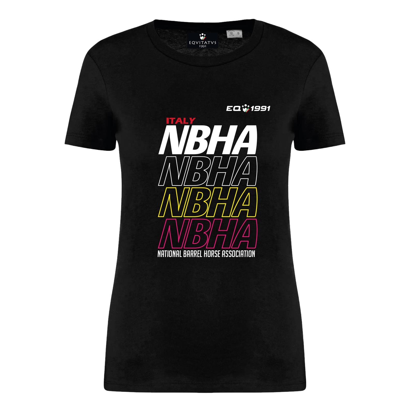 Foto principale T-Shirt Equitazione Donna Fly Nbha Nera