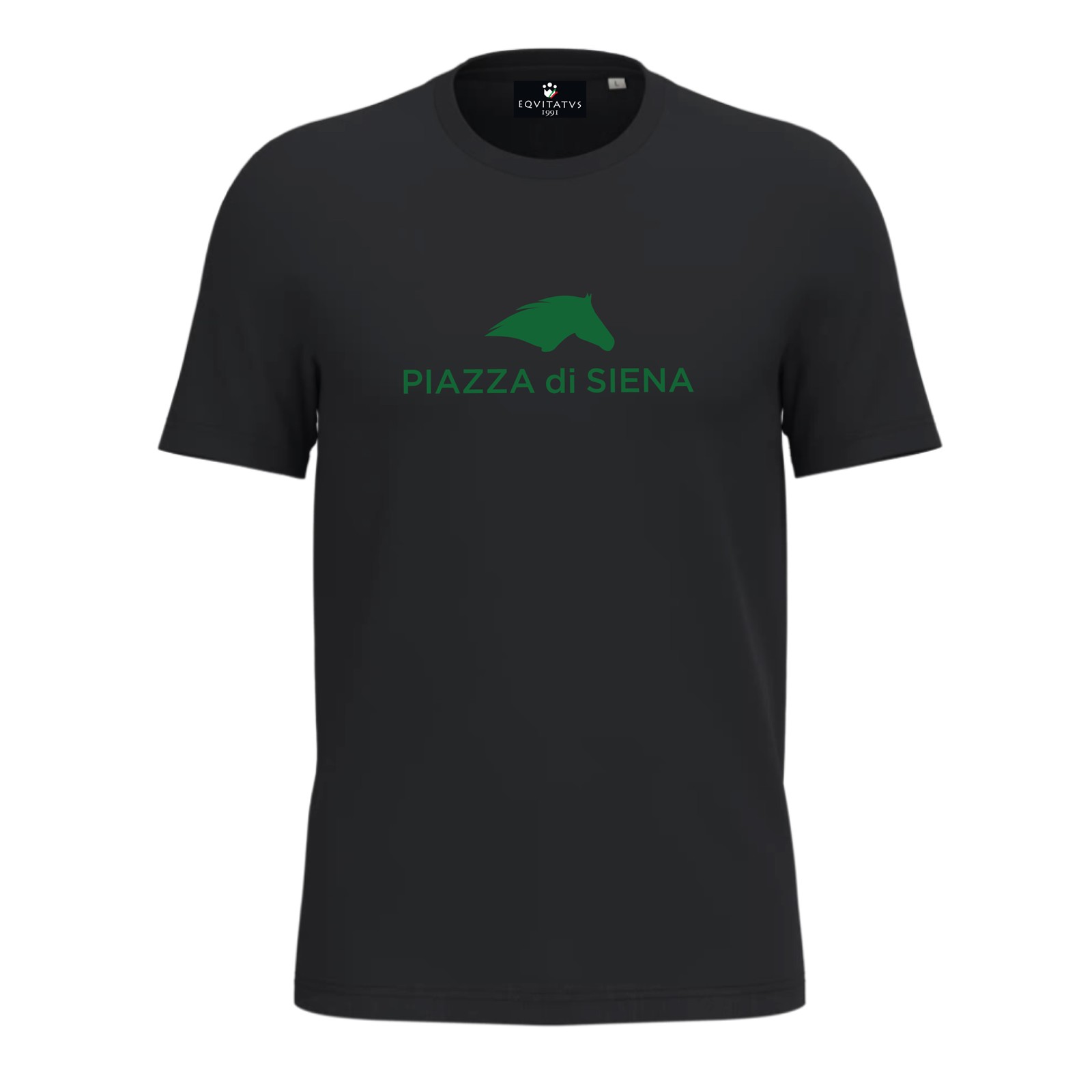 Foto principale T-Shirt Equitazione Uomo Piazza di Siena 2026 Nera